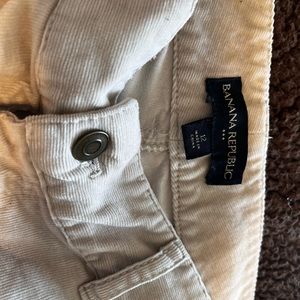 Banana Republic size 12 white corduroy